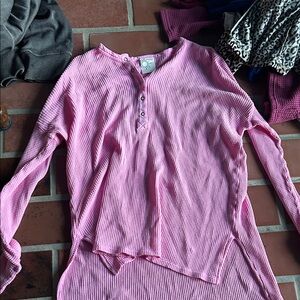 Pink Long Sleeve Women's Top